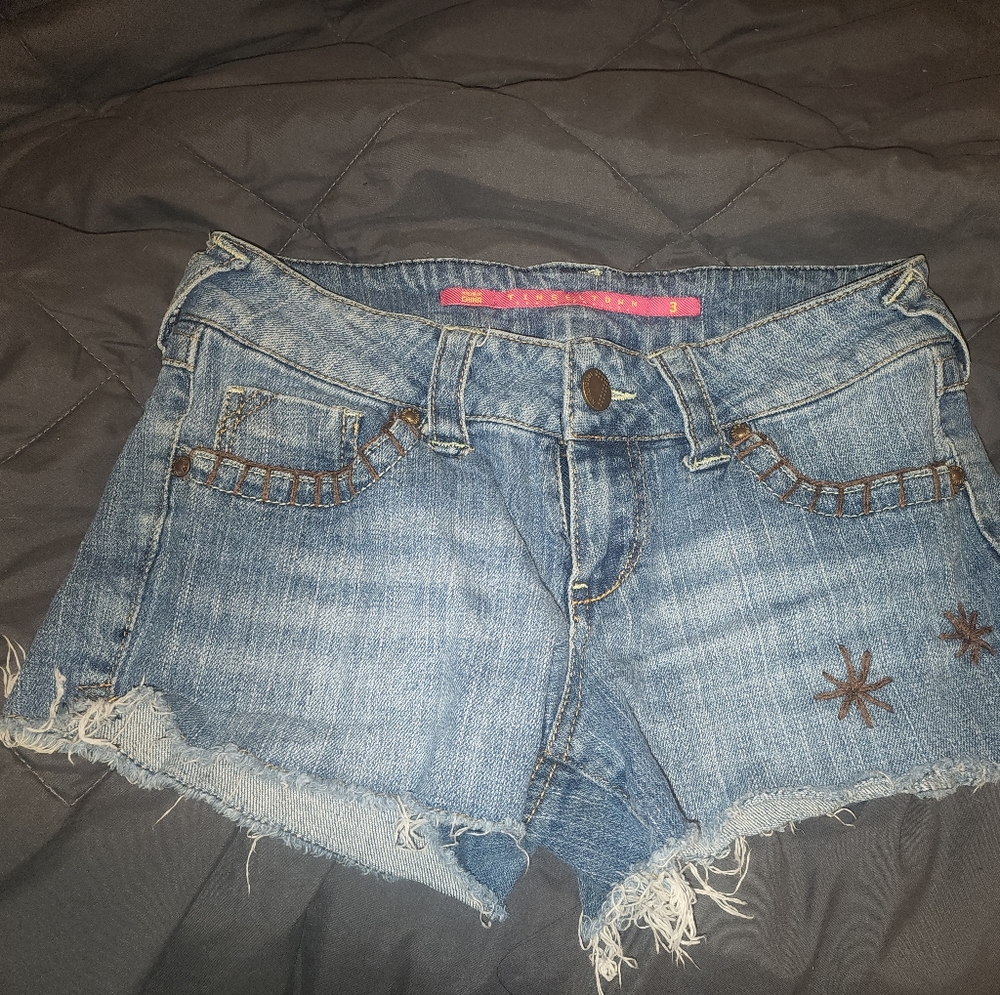 Tinseltown Denim Couture short-shorts, size 3